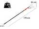 Jolly V12 BASE - Electric Olive Harvester - Telescopic Pole 170-310cm
