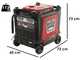 Geotech-Pro PTGA 9000 - 7.5 kW Wheeled Silenced Petrol Power Generator with AVR - DC 7 kW Single-phase+ ATS