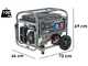 BlackStone BG 11050 - 7.8 kW Petrol Power Generator with AVR - DC 7.5 kW Full-Power + ATS