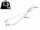 GeoTech FS-160L - Manual Hedge Trimmer  with long handle