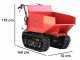 BLUE BIRD Transporter 500 D Tracked Power Barow - Dumper Barrow with 500 Kg Capacity