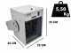 MASTER TR 3 - Electric Wall-mounted Hot Air Generator with Fan