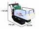 Seven Italy T500 GX-E Tracked Power Barrow - Extendable dumper truck - 500 Kg Load capacity