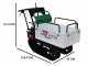 Seven Italy T300 GX Tracked Power Barrow - Extendable dumper truck - 300 Kg loading capacity