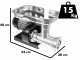 Palumbo Pavi L22 Meat Mincer Stainless Steel Body with 1 Hp Electric Motor
