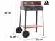 Mille Flavia c/r 45 - Handmade charcoal barbecue - 45,5x29,5 cm