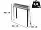 Seven Italy BBQ-60 INOX - Charcoal roasting grill - 60x14 cm
