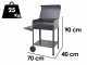 Seven Italy Polifemo Large - Handmade charcoal barbecue - 67,5x37 cm