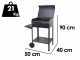 Seven Italy Polifemo Small - Handmade charcoal barbecue - 47,5x37 cm