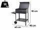 Seven Italy Vanessa Medium - Handmade charcoal barbecue - 57,5x37 cm