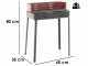 Seven Italy Flavia s/r 55 - Handmade charcoal barbecue - 55,5x29,5 cm