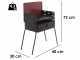 Seven Italy Pic-Nic Valigetta- Portable Charcoal Barbecue - 40x28 cm
