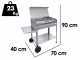 Seven Italy Achille Inox Large - Artisan Charcoal Barbecue - 67,5x37 cm