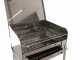 Seven Italy Achille Stainless Steel Medium - Artisan Charcoal Barbecue - 57,5x37 cm