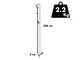 Gardena Bypass combisystem - Gardena combisystem aluminium telescopic extension pole 210 to 390 cm