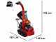 Zanon BC 90 Cingo - Self-propelled Track-mounted garden shredder on wheelbarrow - Honda GX390 engine