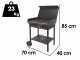 Seven Italy Vulcano Large - Handmade charcoal barbecue - 67,5x37 cm