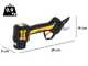 Volpi PV295 Battery-powered Electric Pruning Shears - 2 Batteries Included - 14.4V 2.5Ah - 25mm Cutting diameter
