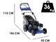 Marina Systems YLM 354 S Self-propelled Petrol Lawn Mower - 52 cm Cutting Width - Yamaha MA190 Engine - 4 in1