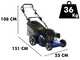 Ma.ri.na Systems YLM 354 S BBC Self-propelled Petrol Lawn Mower - 52 cm Cutting Width - Yamaha MA190 Engine - 4 in1