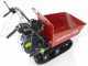 GeoTech Pro BMS155 LE - Tracked Self-propelled Wood Chipper on Power Barrow GeoPorter 330D - 4 Rollers - 15 HP Loncin Engine - Dumper Body