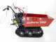 GeoTech Pro BMS155 LE - Tracked Self-propelled Wood Chipper on Power Barrow GeoPorter 330D - 4 Rollers - 15 HP Loncin Engine - Dumper Body