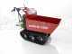 GeoTech Pro BMS155 LE - Tracked Self-propelled Wood Chipper on Power Barrow GeoPorter 330D - 4 Rollers - 15 HP Loncin Engine - Dumper Body