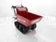 GeoTech Pro BMS155 LE - Tracked Self-propelled Wood Chipper on Power Barrow GeoPorter 330D - 4 Rollers - 15 HP Loncin Engine - Dumper Body
