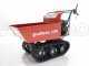 GeoTech Pro BMS155 LE - Tracked Self-propelled Wood Chipper on Power Barrow GeoPorter 330D - 4 Rollers - 15 HP Loncin Engine - Dumper Body