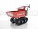GeoTech Pro BMS155 LE - Tracked Self-propelled Wood Chipper on Power Barrow GeoPorter 330D - 4 Rollers - 15 HP Loncin Engine - Dumper Body