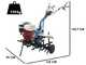 AGT 9000 - 9 HP Petrol Garden Tiller - Honda GX270 270 cc Engine - 2+1 Reverse Gear Gearbox