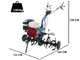 AGT 13000 - 13 HP Petrol Garden Tiller - Honda GX390 389 cc Engine - 2+1 Reverse Gear Gearbox
