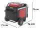 Honda EU70is - 7 kW Wheeled Petrol Inverter Power Generator - DC 5.5 kW Single-phase + ATS
