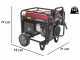 Honda EM 5500CXS - 5.5 kW Wheeled Petrol Power Generator with AVR - DC 5 kW Single-phase + ATS