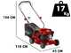 GeoTech P40-130B EVO Petrol Lawn Mower with a GeoTech 132 cc Engine