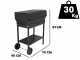 Seven Italy Doriano - Handmade charcoal barbecue - 67,5x37 cm