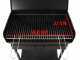Seven Italy Doriano - Handmade charcoal barbecue - 57,5x37 cm
