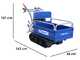 BullMach Helios 320 E Tracked Power Barrow - Extandable Manual Barrow 320 Kg