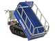 BullMach Helios 450 EB Electric Battery-Powered Tracked Barrow -  Extendable Manual Barrow 450 Kg