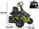 Ryobi RY48RM76A Battery-powered Riding-on Mower - 48 V/50Ah Battery-powered Electric Motor - 76cm Cutting Width - 2 in 1