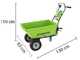 Electric Battery-powered Wheelbarrow Greenworks G40GC Garden Cart 40V - WITHOUT BATTERY AND CHARGER