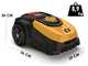 Mowox RM 1200 Li BT Robot Lawn Mower - robotic lawn mower with perimeter wire - 28V 3Ah Lithium battery