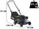 BullMach PARIS - 40 IP Hand-pushed Lawn Mower - 4 Hp Petrol Engine - 40 cm Cutting Width