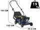 BullMach PARIS - 40 P Hand-pushed Lawn Mower - 4 Hp Petrol Engine - 40 cm Cutting Width