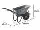 BlackStone CAR 150-M80 Electric Wheelbarrow -   24Ah/12V Battery