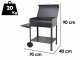 Seven Italy Vanessa Large - Handmade charcoal barbecue - 67,5x37 cm