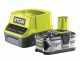 RYOBI Lithium Battery - 18V - 5Ah + Charger
