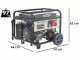 BullMach AMBRA 12000 E-3 - 8.5 kW Wheeled Petrol Power Generator with AVR - DC 7.8 kW Three-phase