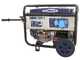BullMach AMBRA 9500 E - 7.5 kW Wheeled Petrol Power Generator with AVR - DC 7 kW Single-phase