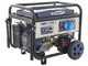 BullMach AMBRA 9500 E - 7.5 kW Wheeled Petrol Power Generator with AVR - DC 7 kW Single-phase